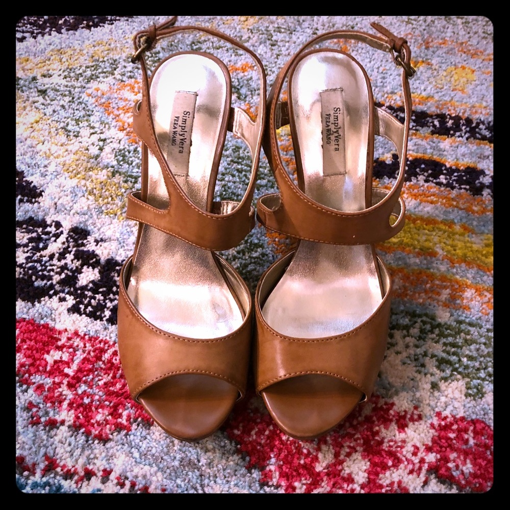 Vera Wang Strappy Heels